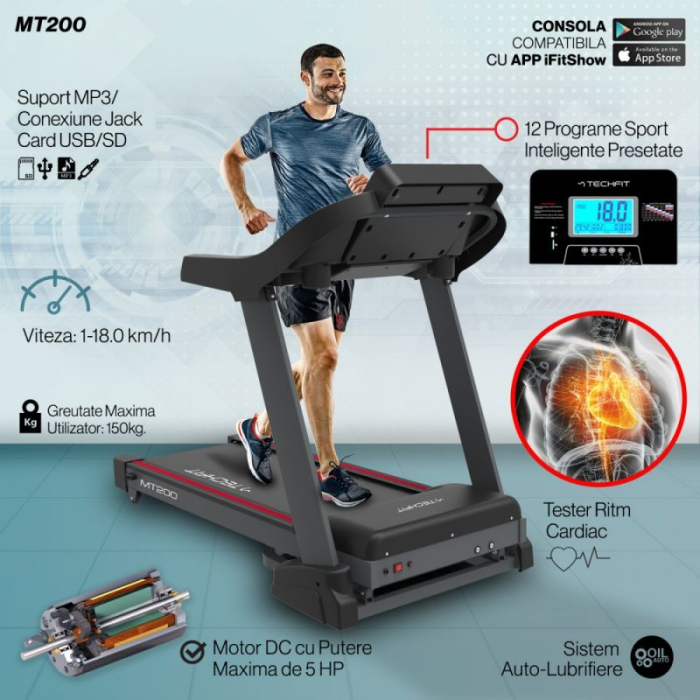 BANDA DE ALERGARE TECHFIT  150KG/18KM/H [8]