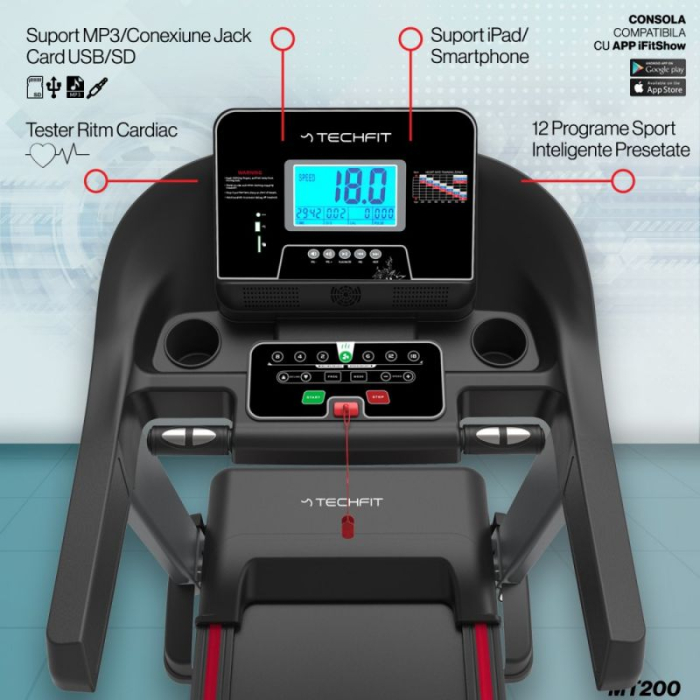 BANDA DE ALERGARE TECHFIT  150KG/18KM/H [5]