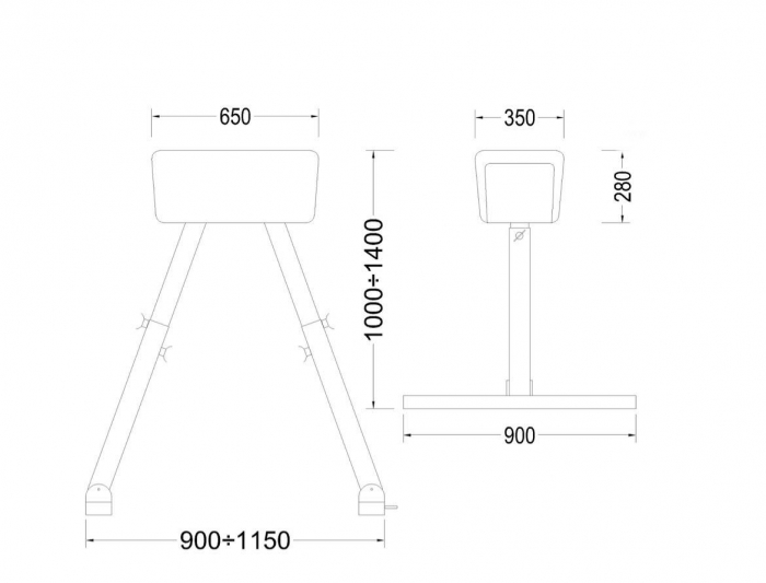CAPRA GIMNASTICA REGLABILA 90-140CM [4]