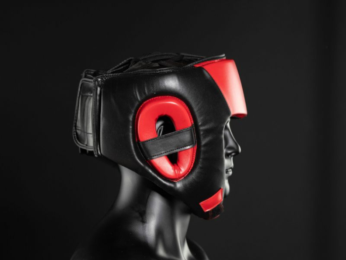 CASCA BOX/ARTE MARTIALE  THM PROTECT BLACK/RED [2]