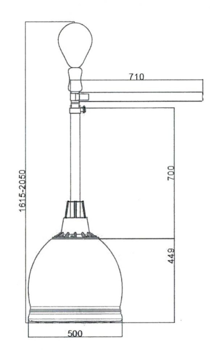 DISPOZITIV CU BARA ROTATIVA SPARBAR  160-200CM [6]