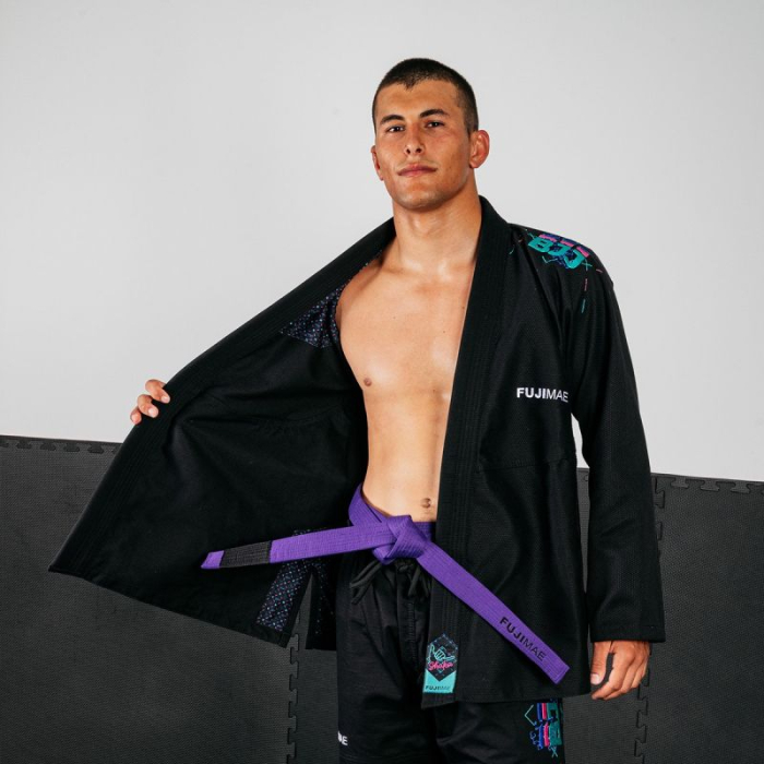 KIMONO BJJ SHAKA 20 FUJIMAE NEGRU [3]