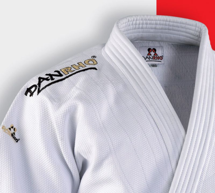 KIMONO JUDO DANRHO KANO 850 GRAME ALB [2]
