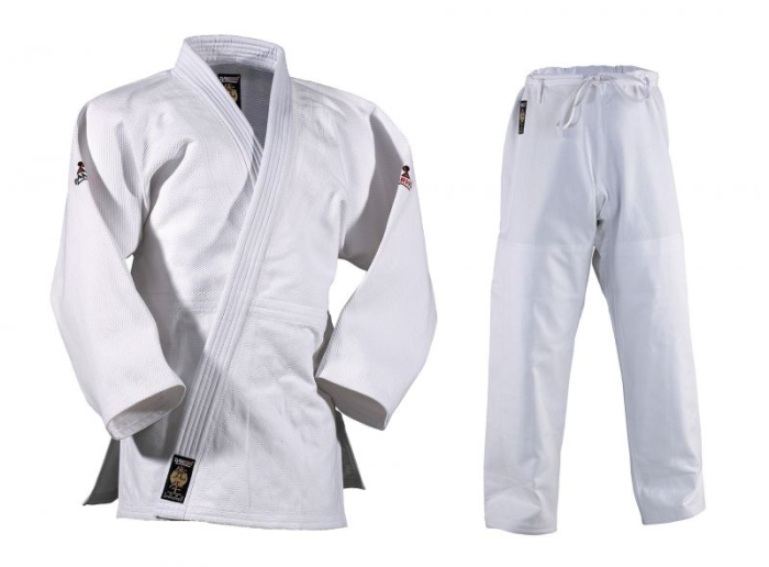 KIMONO JUDO DANRHO  SENSEI ALB 750 GRAME [4]