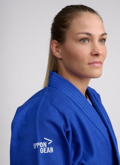 KIMONO JUDO IPPON GEAR BASIC ALBASTRU 500GRAME [4]