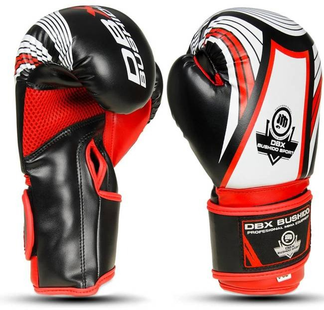 MANUSI BOX COPII  NEGRU/ALBASTRU 6OZ [3]