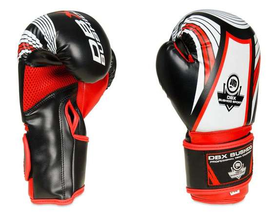 MANUSI BOX COPII  NEGRU/ALBASTRU 6OZ [2]