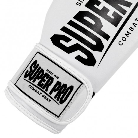 MANUSI BOX/KICKBOXING SUPERPRO COMBAT CHAMP ALBE/NEGRU [3]