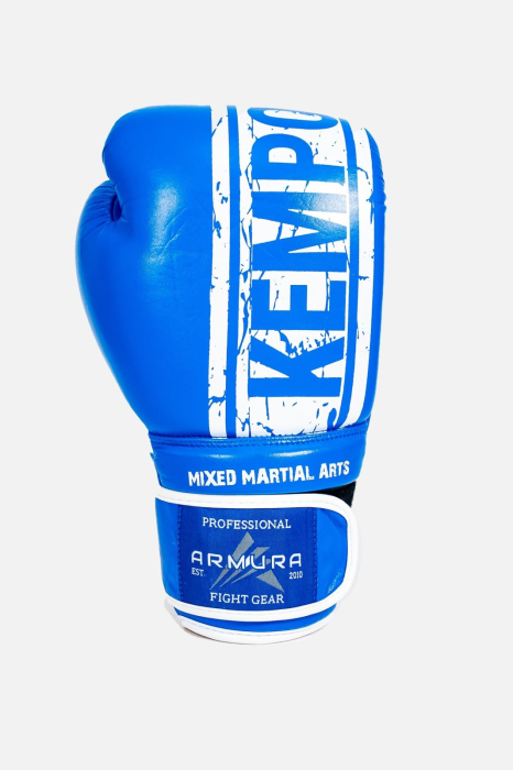 MANUSI KEMPO ALBASTRU/ALB PIELE NATURALA [2]