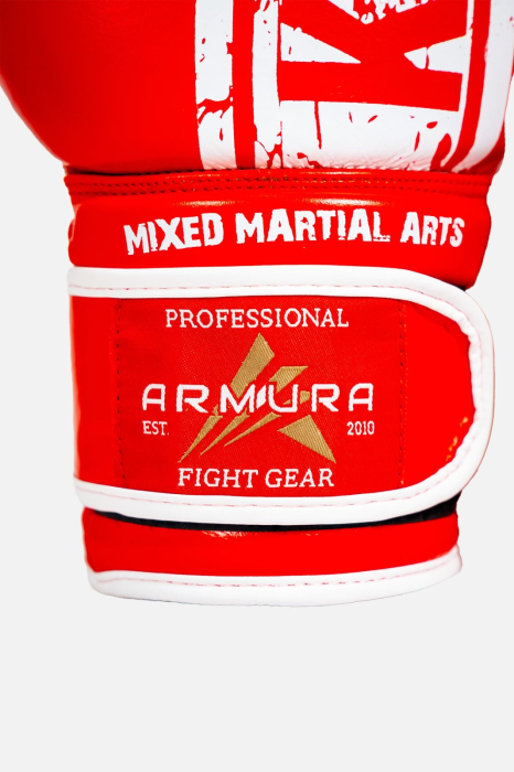 MANUSI KEMPO ROSU/ALB PIELE NATURALA [3]