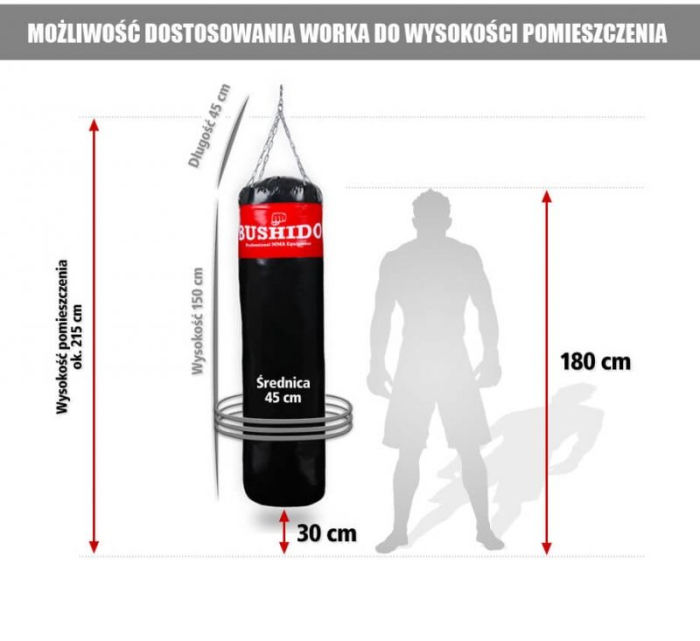 SAC BOX/ARTE MARTIALE  DBX BUSHIDO 150CM X 40CM [3]