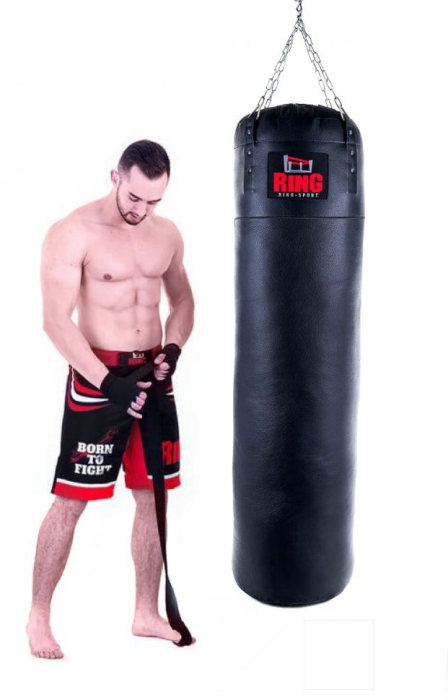 SAC BOX/ARTE MARTIALE DIN PIELE 180X40/55KG LONGLAST [11]