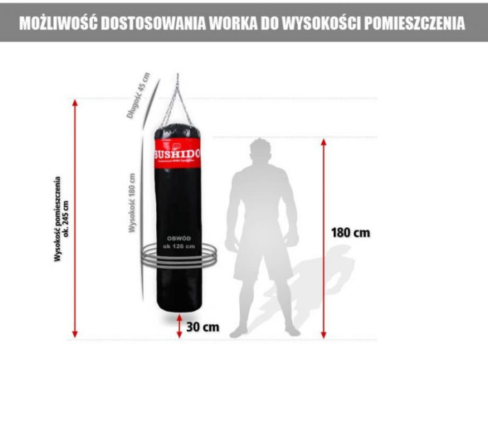 SAC DE BOX/ARTE MARTIALE DBX BUSHIDO 180X40 CM [3]