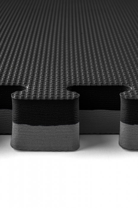 SALTEA TATAMI PUZZLE ECO LINE 100X100X2CM NEGRU/GRI [3]