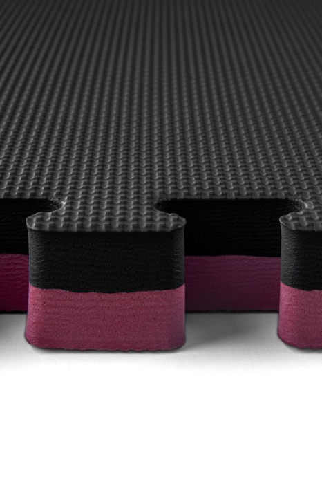 SALTEA TATAMI PUZZLE ECO LINE 100X100X2-4CM NEGRU/ROSU [4]