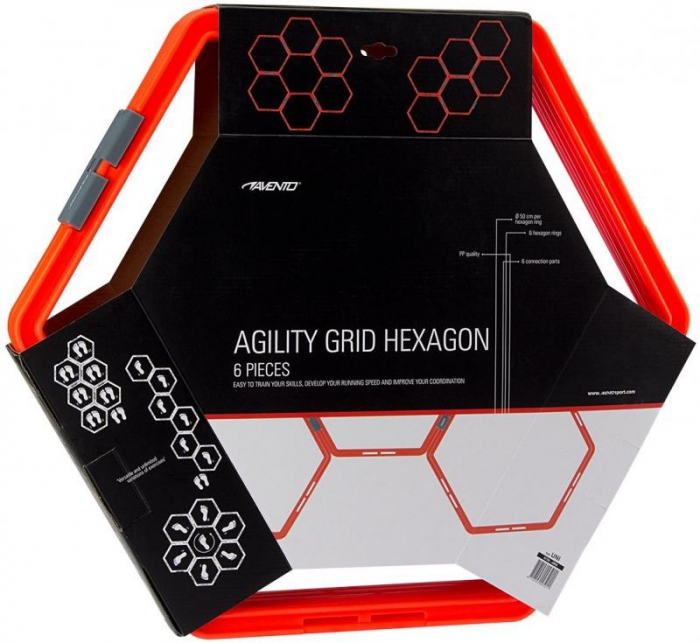 SCARA ANTRENAMENT AGILITATE CU INELE HEXAGONALE AVENTO [3]
