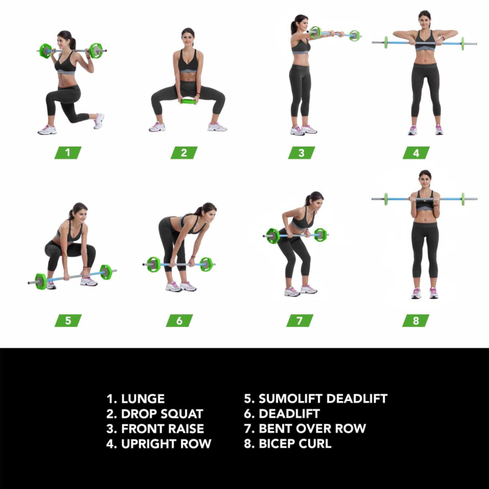 SET AEROBIC BODY PUMP 20 KG [4]