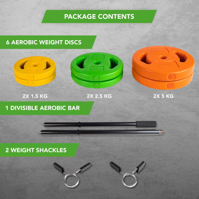 SET AEROBIC BODY PUMP 20 KG [5]