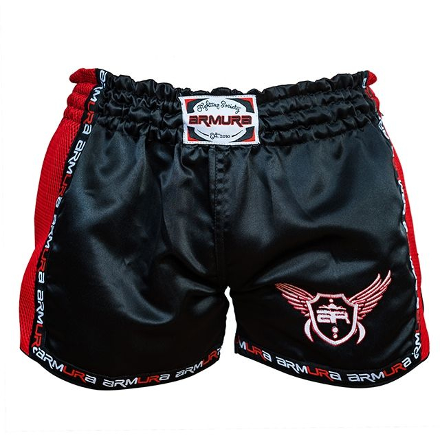SHORT KICKBOX  MUAY 2.0 NEGRU/ROSU [2]