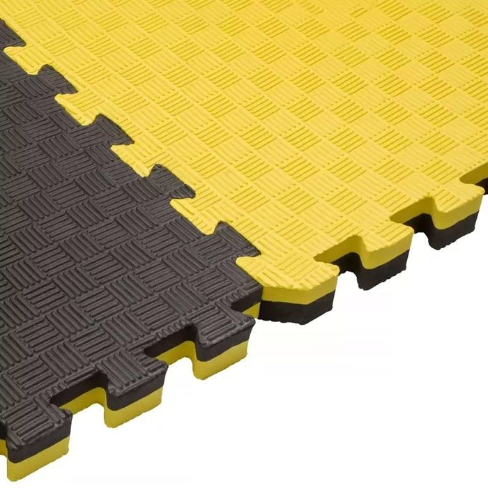 TATAMI PUZZLE ARTE MARTIALE  NEGRU/GALBEN 100X100X2.5CM [1]
