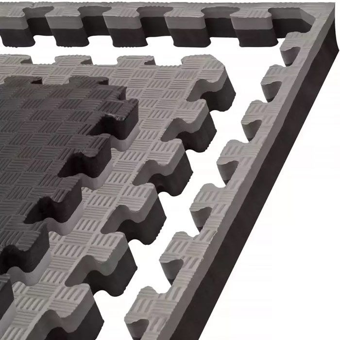 TATAMI PUZZLE ARTE MARTIALE/KARATE NEGRU/GRI ANTRACIT 4 CM [3]