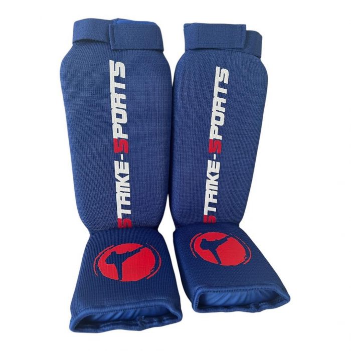 TIBIERE CU VELCRO SUS STRIKESPORTS ALBASTRE [3]