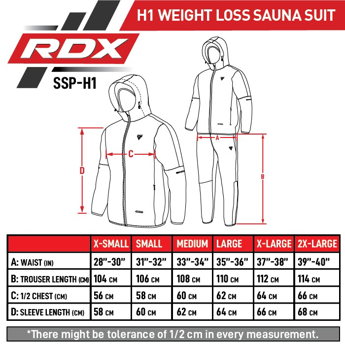 TRENING SAUNA PROFESIONAL RDX H1 NEGRU/BLEUMARIN [4]