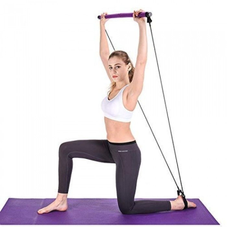 BARA FITNESS CU CORZI ELASTICE AJUSTABILE HIPERLION [0]