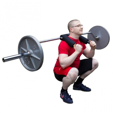 BARA SQUAT BAR PT GENOFLEXIUNI DIN OTEL CROMAT [1]