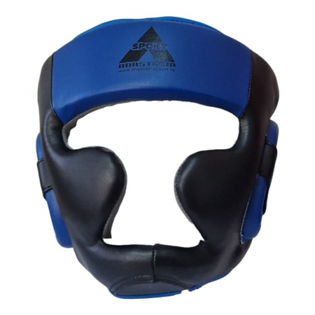 Casti Box - CASCA BOX DIN PIELE JUNIORI ALBASTRU/NEGRU