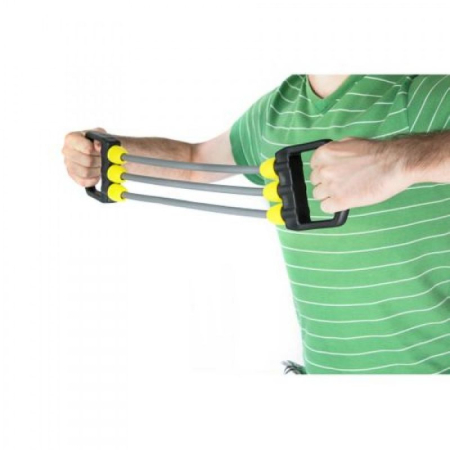 Corzi/Benzi Elastice/Expandere - EXTENSOR 3 TUBURI TECHFIT, MANERE ERGONOMICE, GRI