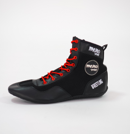 Lupte/Wrestling - GHETE LUPTE MASIBO SPORT NEGRE/ROSII ECO LINE