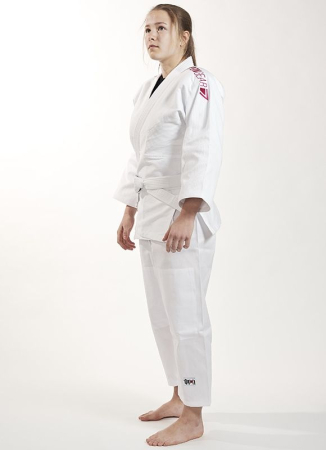 Kimono / Gi / Dobok Arte Martiale - KIMONO IPPON FUTURE ALB CU BRODERIE ROZ