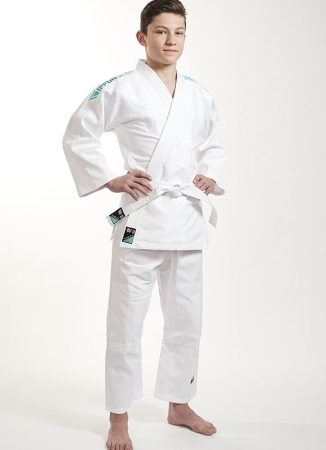 Kimono / Gi / Dobok Arte Martiale - KIMONO IPPON FUTURE ALB CU BRODERIE VERDE