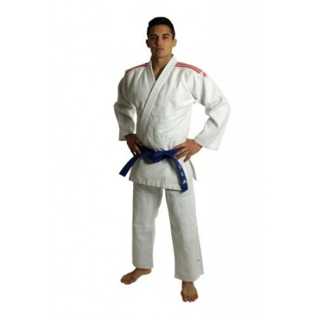 Kimono Judo Adidas Club cu linii rosii [2]