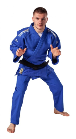 KIMONO JUDO DANRHO KANO 850 GRAME ALBASTRU [2]