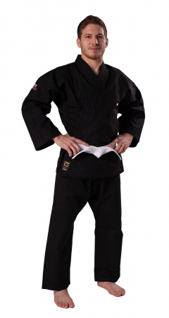 Kimono / Gi / Dobok Arte Martiale - KIMONO NEGRU JU JUTSU/KRAV MAGA 14OZ DANRHO SHOGUN PLUS