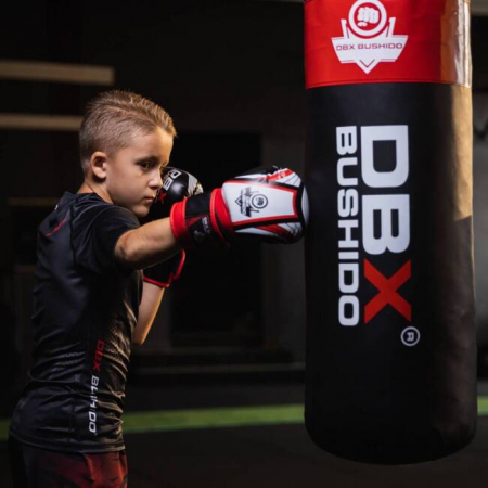 Manusi Box/Kickboxing - MANUSI BOX COPII  NEGRU/ALBASTRU 6OZ