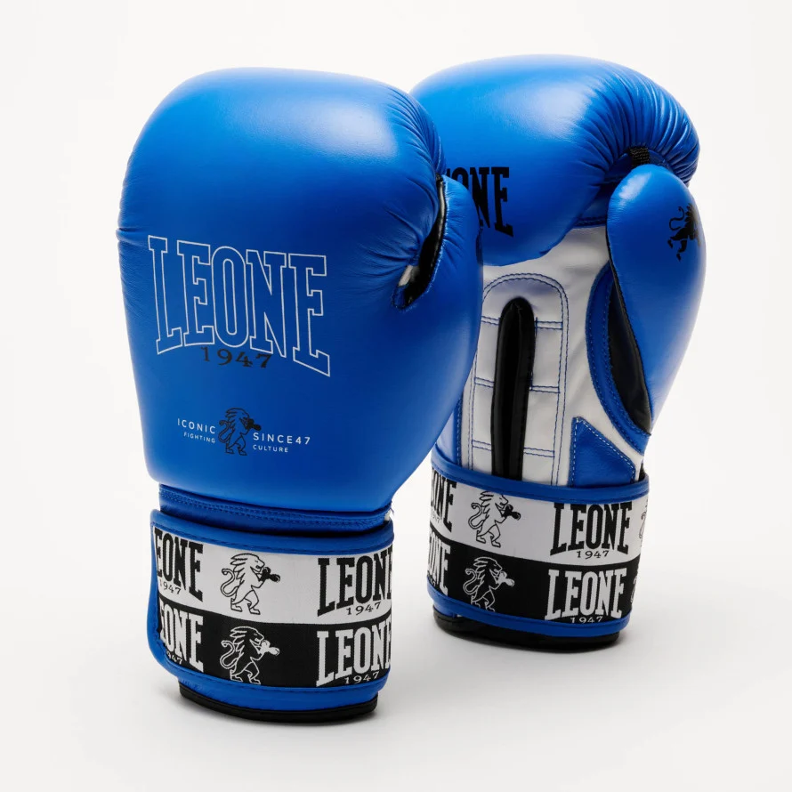 Manusi Box/Kickboxing - MANUSI BOX DE PIELE LEONE  ICONIC ALBASTRE
