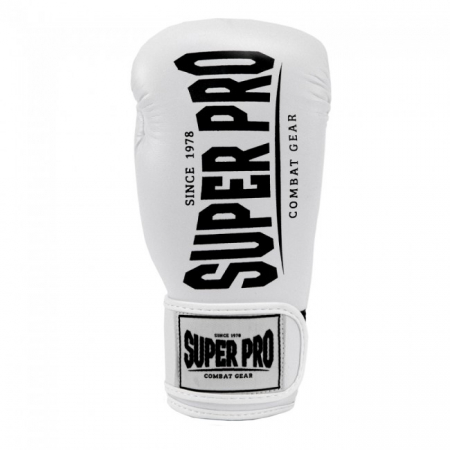 MANUSI BOX/KICKBOXING SUPERPRO COMBAT CHAMP ALBE/NEGRU [1]