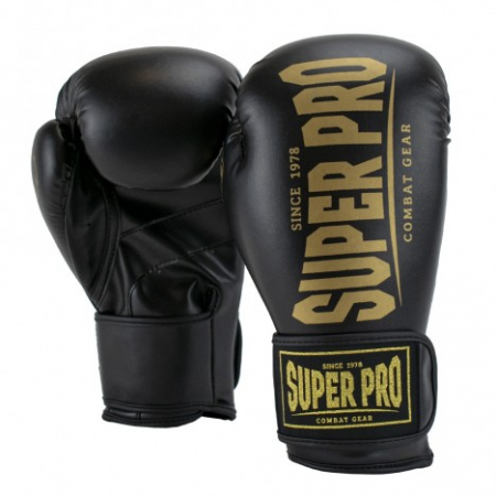 PRODUSE IN TREND - MANUSI BOX/KICKBOXING SUPERPRO COMBAT CHMAP BLACK/GOLD