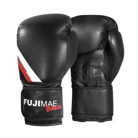 Manusi Box/Kickboxing - MANUSI BOX NEGRE FUJIMAE PIELE ARTIFICIALA