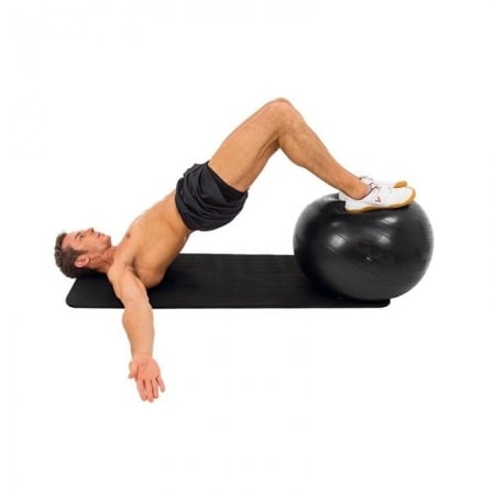 ANTRENAMENT ACASA - MINGE FITNESS ANTI BURST POMPA INCLUSA  55 CM NEGRU THEWAY FITNESS