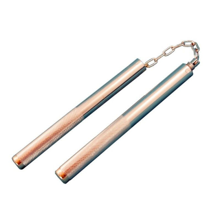 ArteMartiale/Karate/Kickboxing - Nunchaku Baston Tip 3 – Metalic