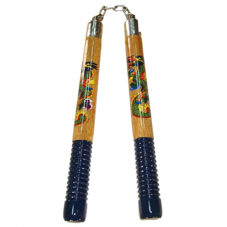 ArteMartiale/Karate/Kickboxing - NUNCHAKU DIN LEMN CU LANT SI MANER