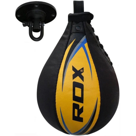Saci Box/Kickboxing/Cardio - PARA VITEZA PIELE RDX SPPED BALL CU SUPORT PT TAVAN
