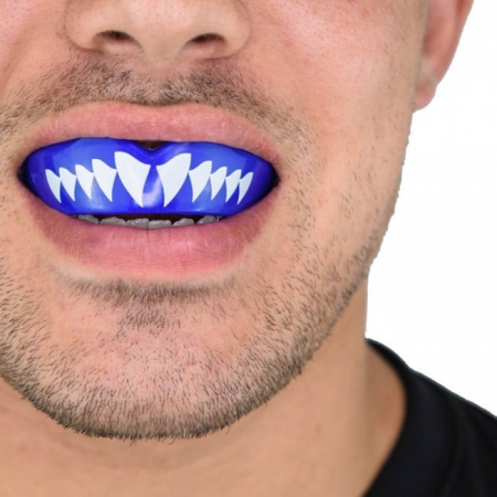 Proteze/Protectii dentare - PROTEZA DENTARA BOX SI ARTE MARTIALE SAFEJAWS EXTRO SHARK BLUE