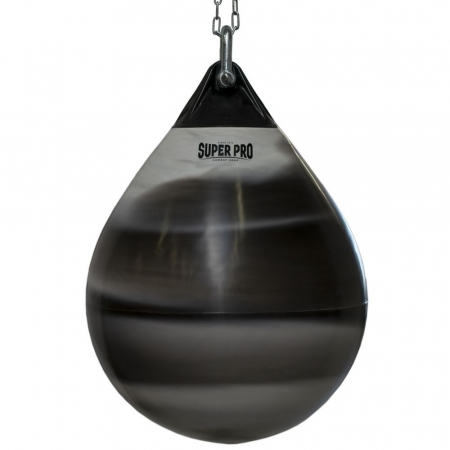 Saci Box/Kickboxing/Cardio - SAC BOX CU APA SUPERPRO PREMIUM 50X38CM 24KG BLACK/GREY