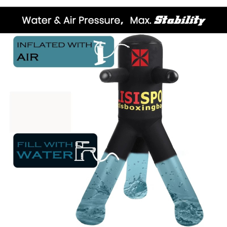 Saci Box - SAC DE BOX/MANECHIN CU PICIOARE AQUA/AIR TRIPLE STRIKE 135CM PT COPII