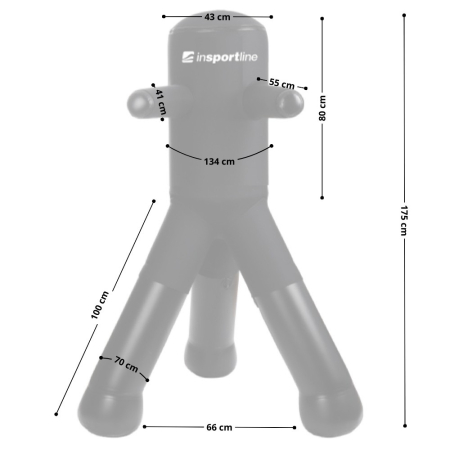SAC DE BOX/MANECHIN CU PICIOARE AQUA/AIR TRIPLE STRIKE 175CM [1]